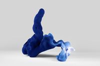 Blue (1)Velvet, stoneware stains 1230C,50x38x50