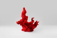 Red (3), stoneware, stains, 1230C, 58x35x58 cm